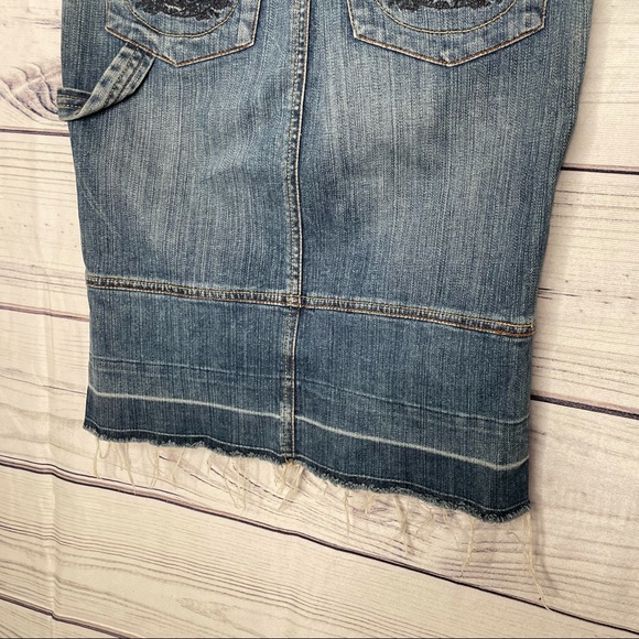 Candies Vintage denim MIDI skirt 1 - Picture 9 of 14
